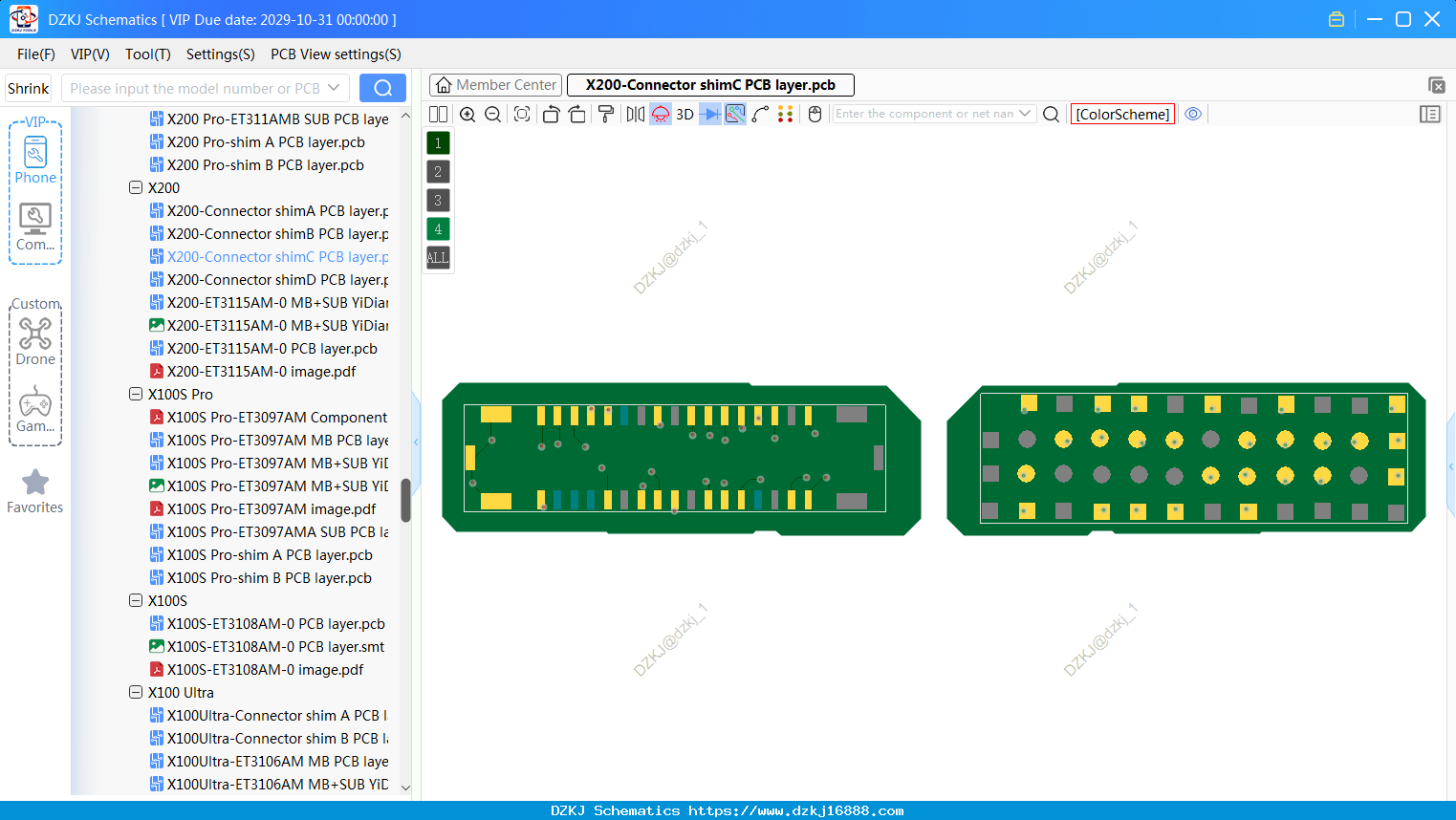 Vivo X200-Connector ShimC PCB Layer